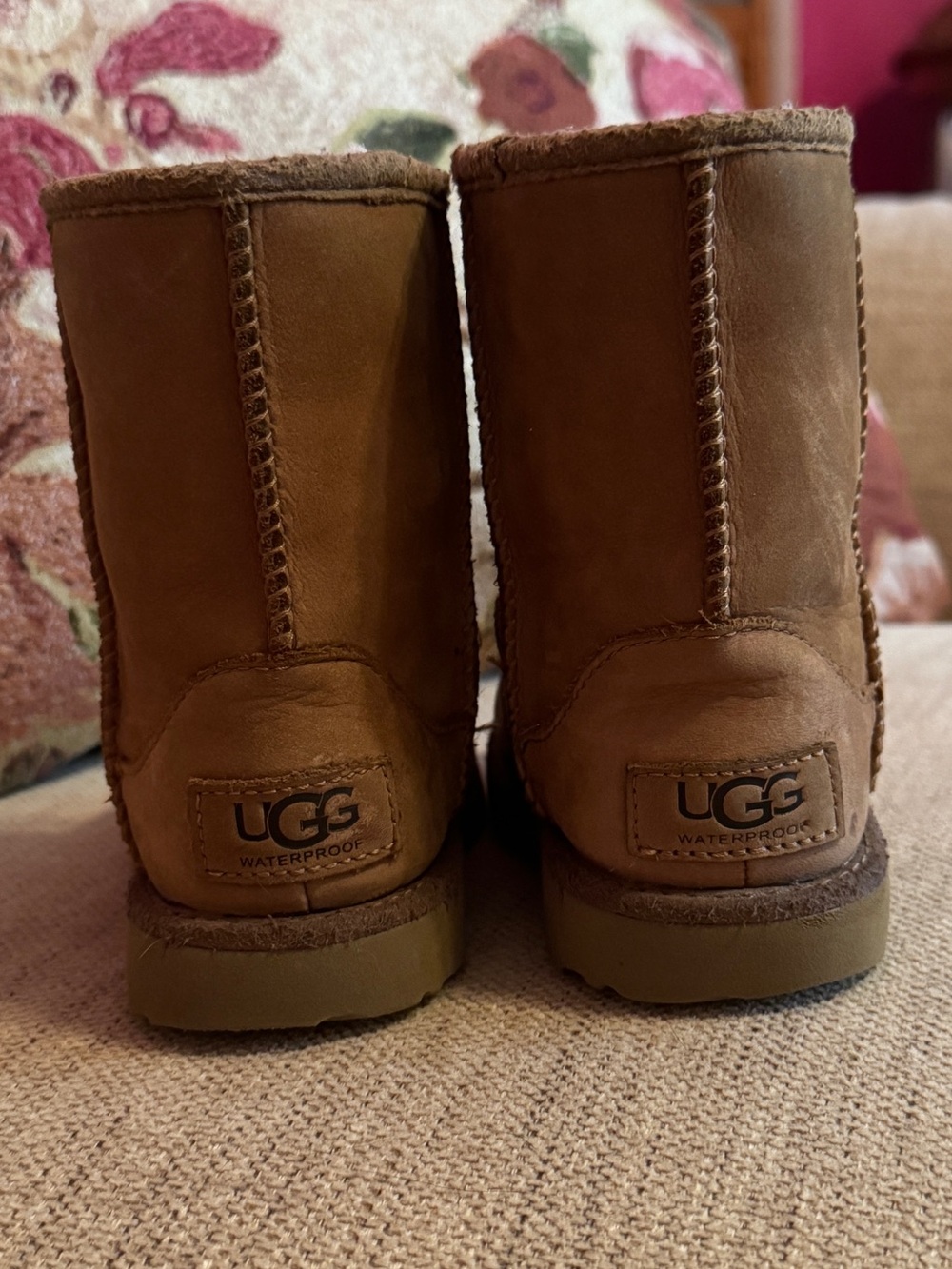UGG Kids Waterproof Classic Short Boot - Chestnut